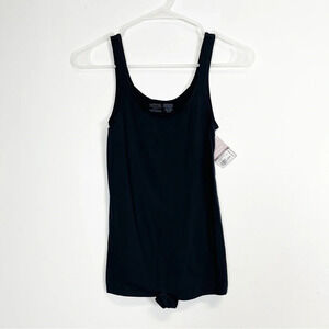 Yummie Maggie Bodysuit Womens Size Large Black Sleeveless One Piece Pull On NWT